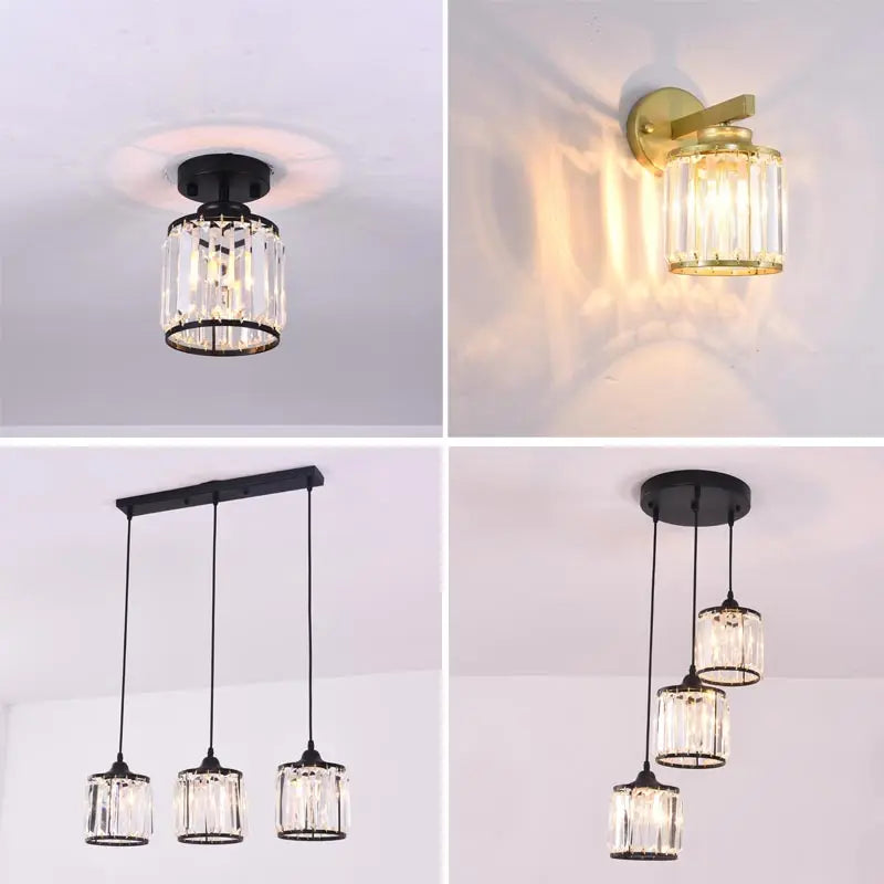 lustre en cristal moderne pour un éclairage intérieur élégant