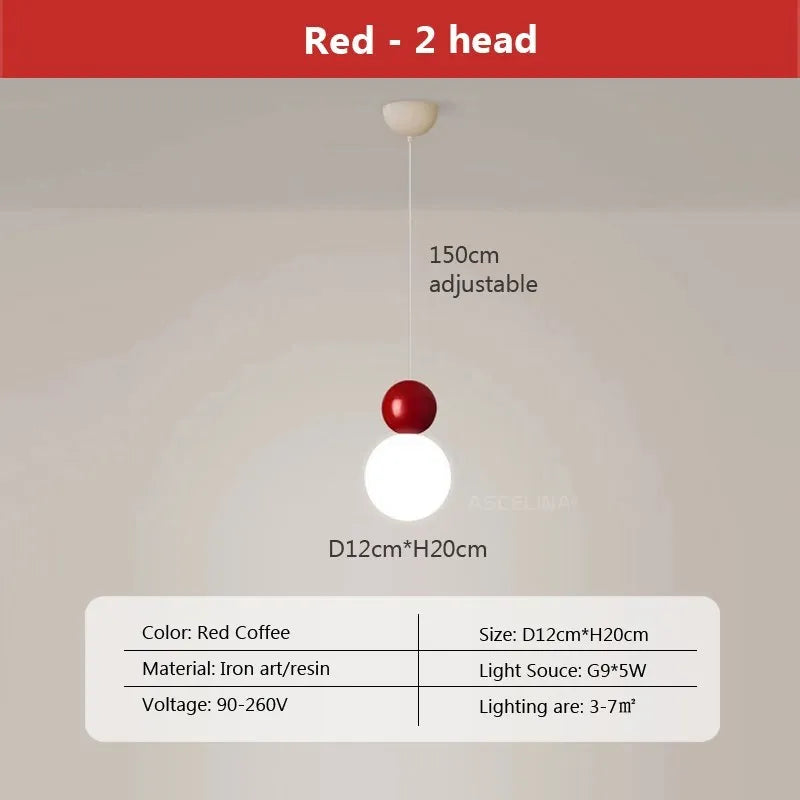 suspension danoise led boule lumineuse pour décoration intérieure