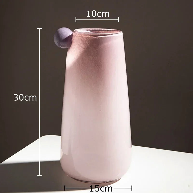 vase en verre bonbon pour décoration florale esthétique