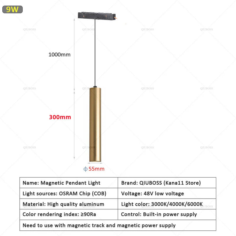 spot led magnétique pour éclairage intérieur moderne