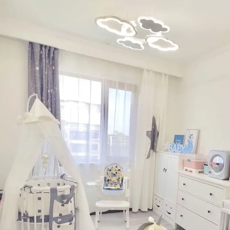 lustre led moderne créatif pour chambre enfant et salon intérieur