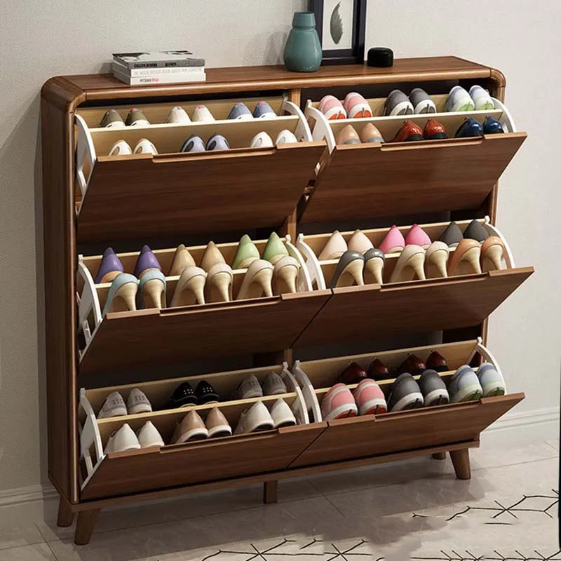 meuble à chaussures en bois design moderne gain de place luxe