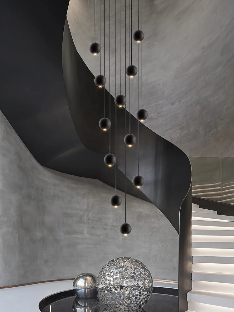 lustre orb design circulaire décoratif pour penthouse