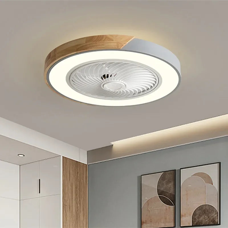 ventilateur de plafond intelligent avec lumière et pales réversibles 6 vitesses