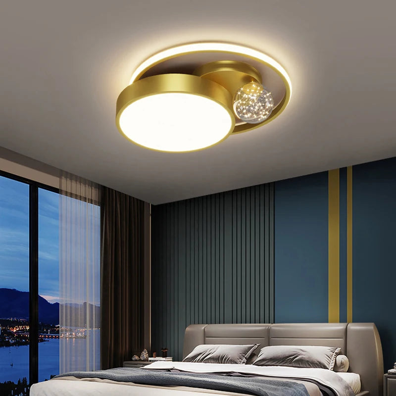 plafonnier led circulaire design nordique pour intérieur moderne