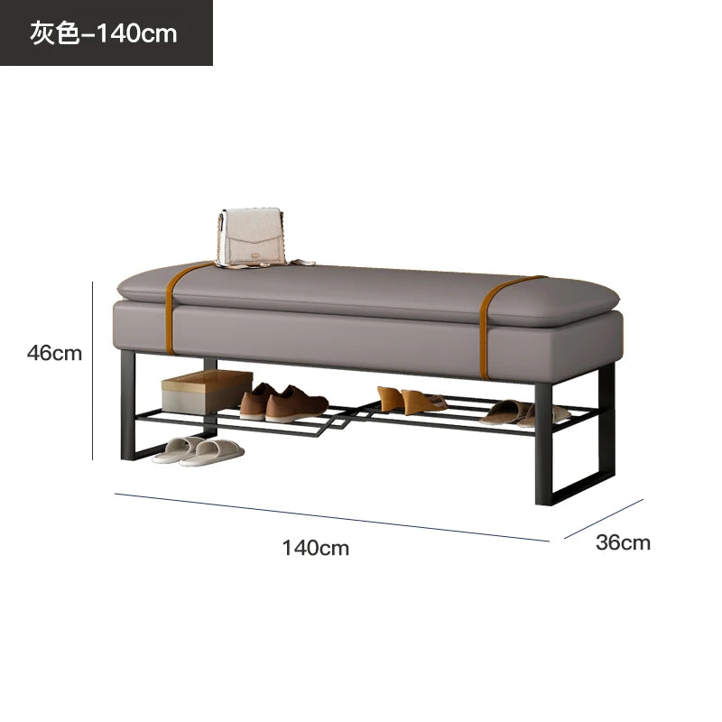 banc à chaussures de luxe pour un intérieur élégant