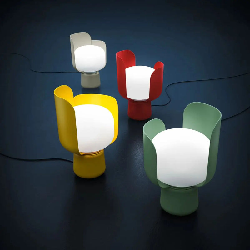 Lampe à poser LED en métal coloré krollet