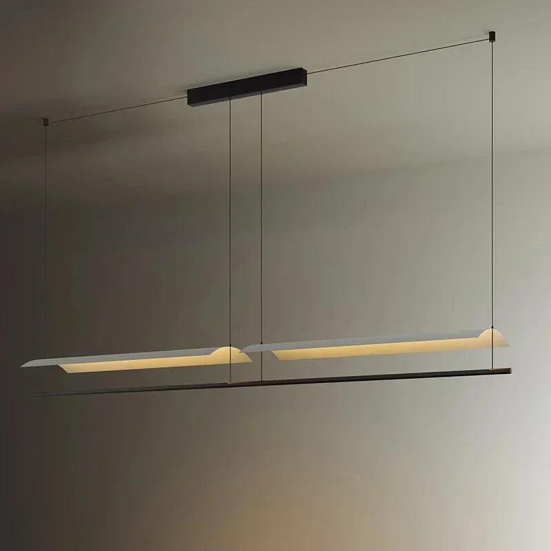 lustre suspendu moderne nordique éclairage design long et simple