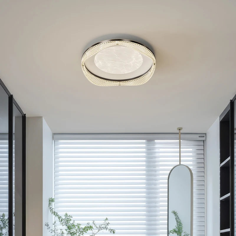 plafonnier moderne en laiton design créatif minimaliste pour intérieur