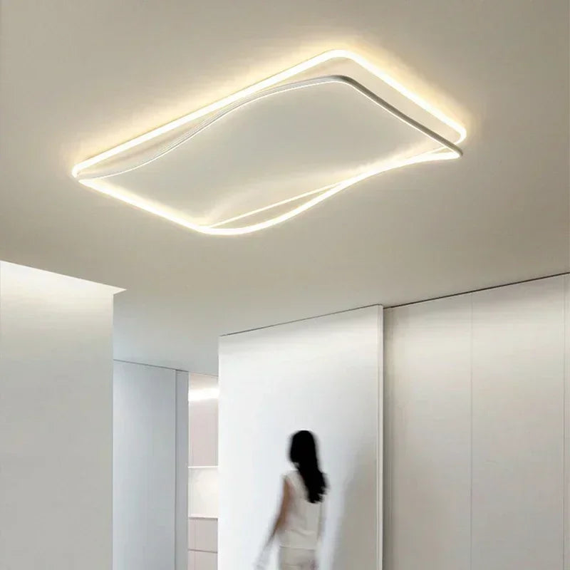 lustre moderne à leds pour décoration intérieure élégante