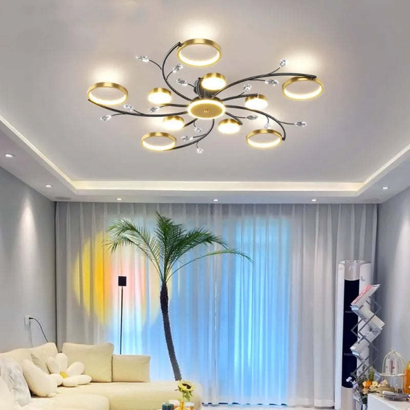 lustre led style nordique décoration maison luminaire suspendu