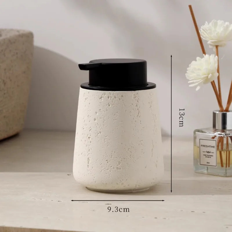 bouteille de désinfectant en marbre wabi-sabi pour maison décoration pratique