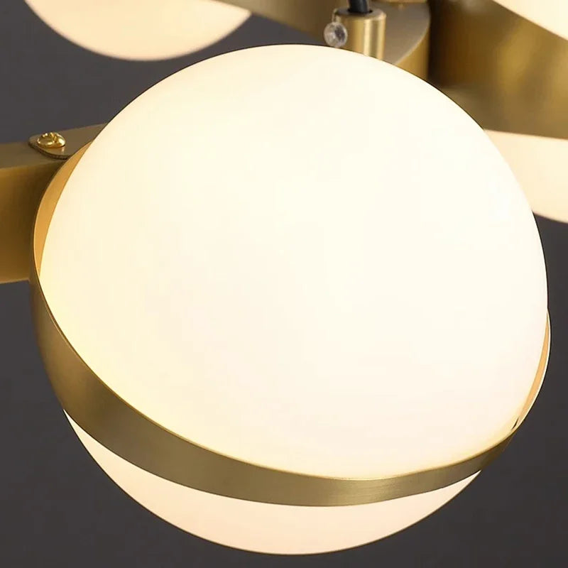 boule de verre moderne avec lumière led pour décoration intérieure