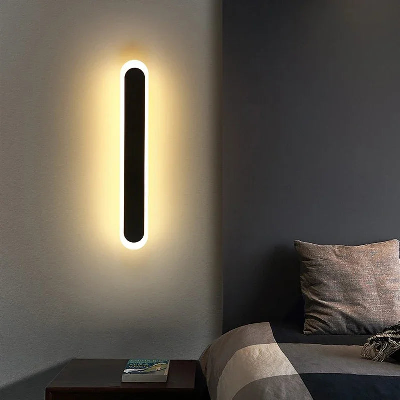 applique murale led minimaliste moderne pour fond de télévision