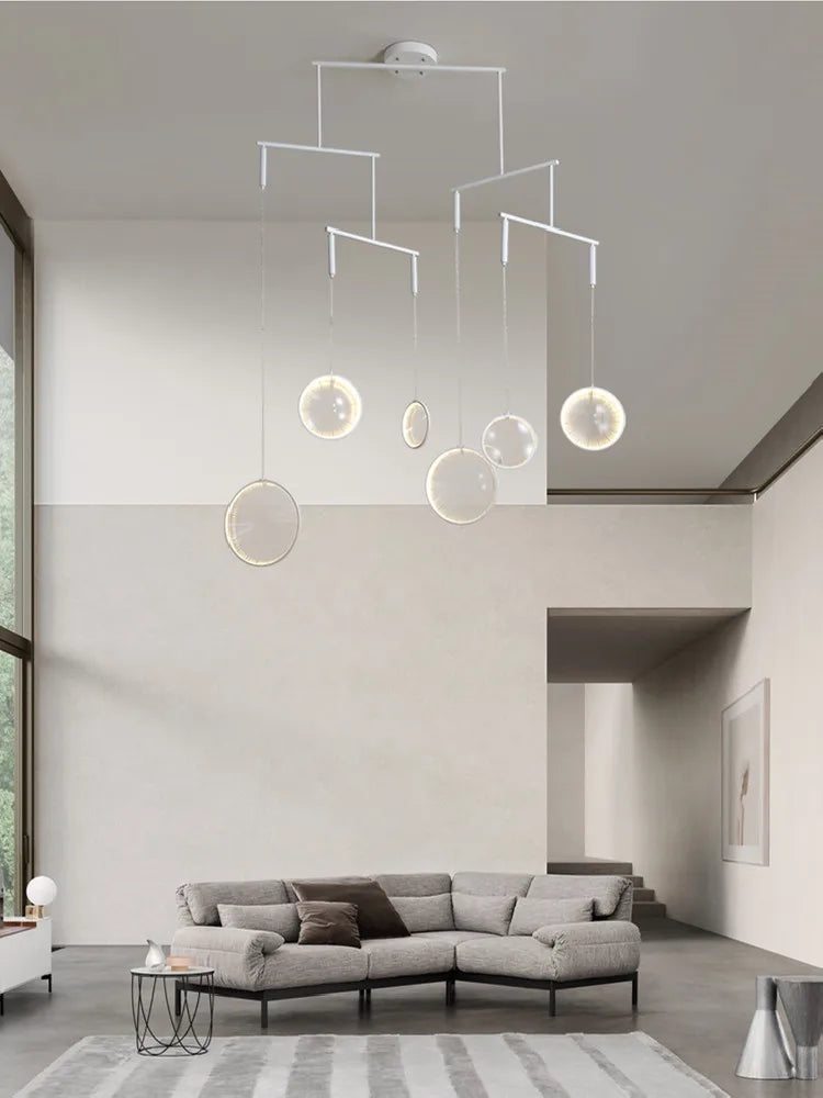 luminaire minimaliste moderne miroir convexe créatif en verre