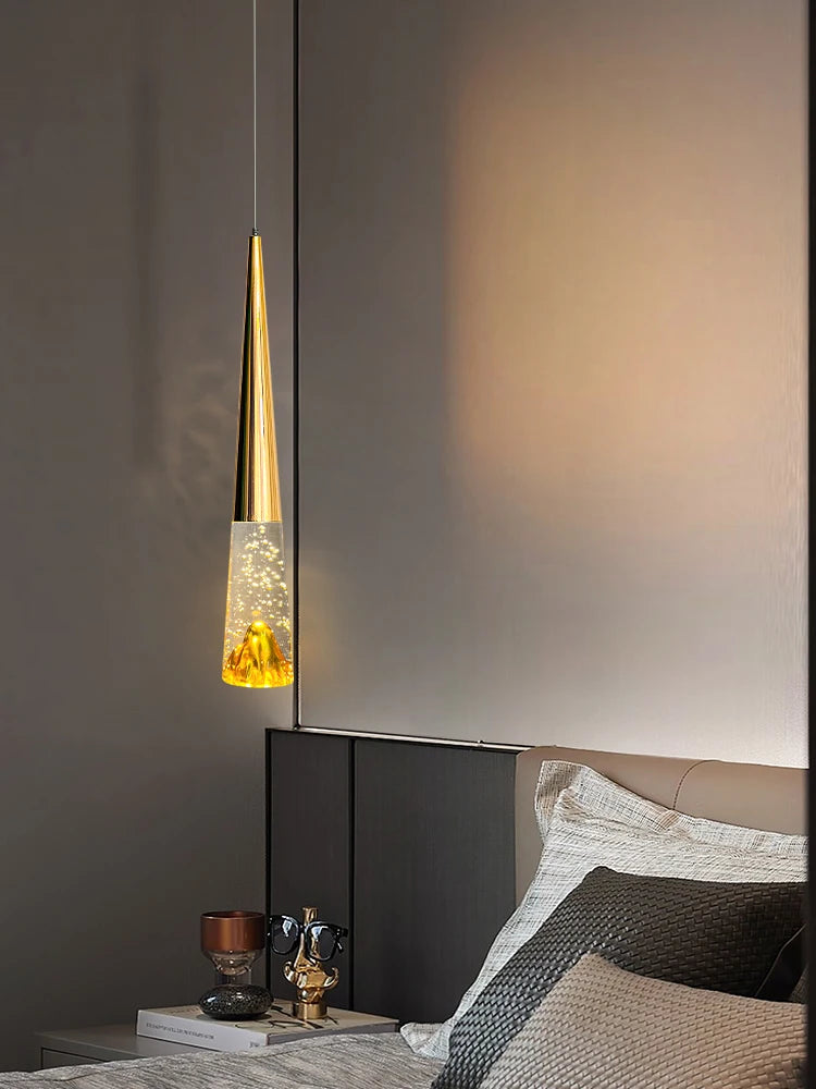 lustre en cristal bulles pour éclairage de luxe nordique