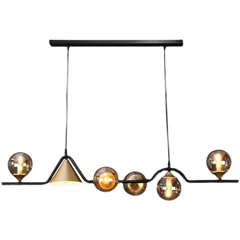 Kithchen Island Chandelier Nordic Pendant Lamp Glass Suspension Luminaire Ceiling Hanging Lamps