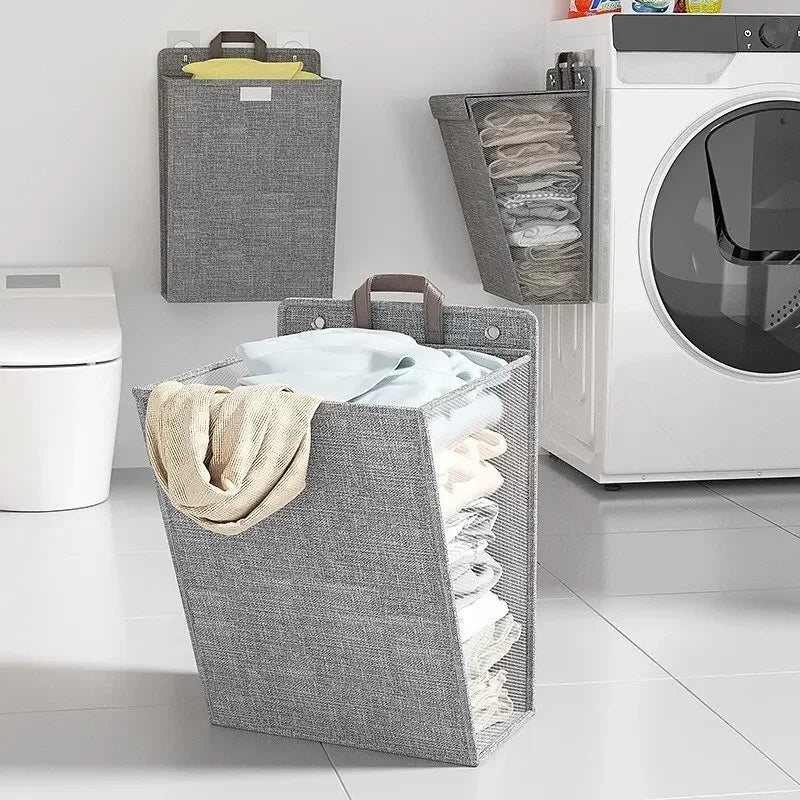 panier à linge pliable multifonctionnel pour rangement et tri