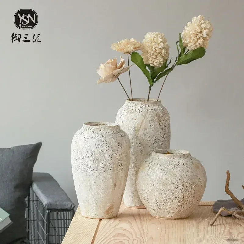 vase rétro en céramique pour fleurs et décoration