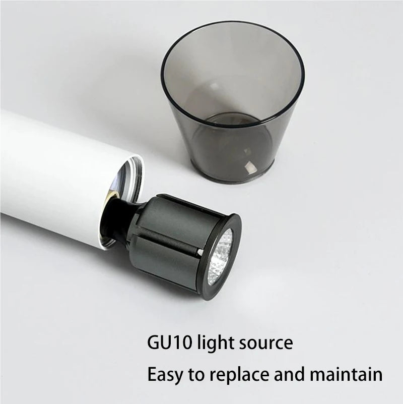 lampe suspendue led moderne avec ampoule gu10 long tube