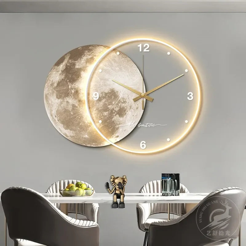 horloge murale design moderne pour décoration intérieure élégante