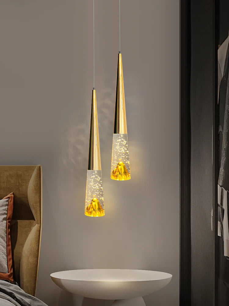 lustre en cristal bulles pour éclairage de luxe nordique