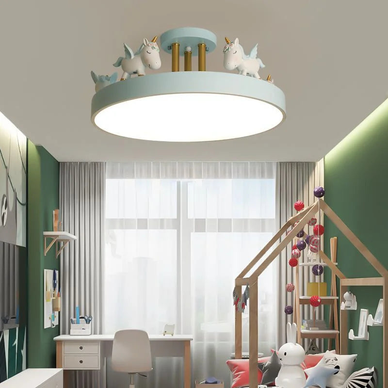 plafonnier led coloré pour chambre d'enfant décoration lumineuse sécurisée