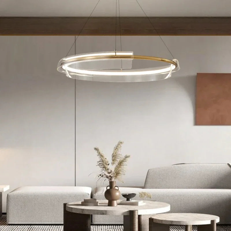 suspension à led pour décoration intérieure élégante et moderne