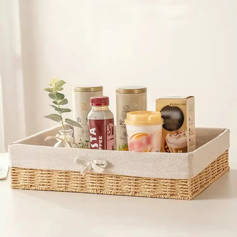 panier de rangement décoratif pour cosmétiques et fournitures