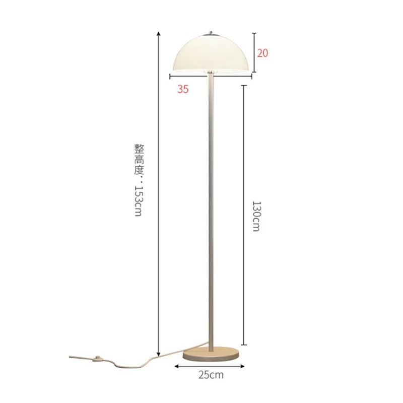 Minimalist bedside table floor lamp, light luxury living room decoration ornaments, bedroom lamp, cream style floor lamp