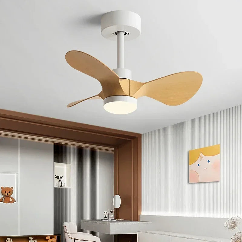 24Inch Mini Ceiling Fan Modern Simplicity Coffee Shop Creative Kid Fan Lights Aisle Balcony Children's Room Fan Lights 110V 220V