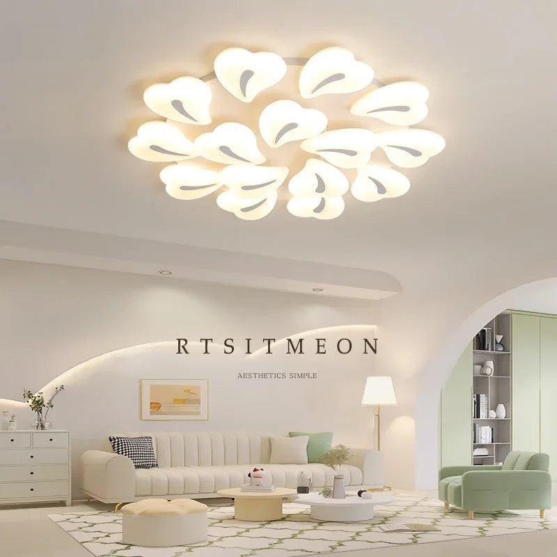 lustre en cristal de luxe avec éclairage led pour intérieur