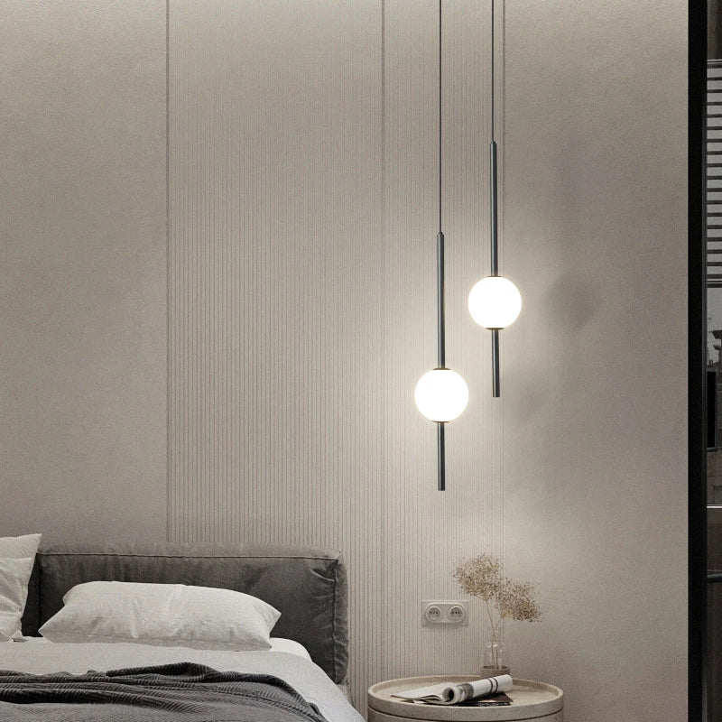 "lustre led minimaliste nordique en cuivre hauteur réglable"