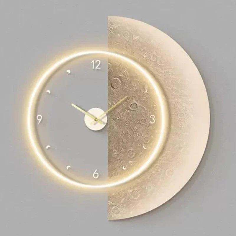 horloge murale à led design moderne pour décoration intérieure