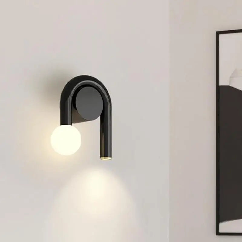 applique murale nordique en métal avec ampoules led éclairage industriel