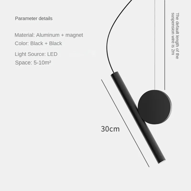 suspension à led design créatif et angle réglable