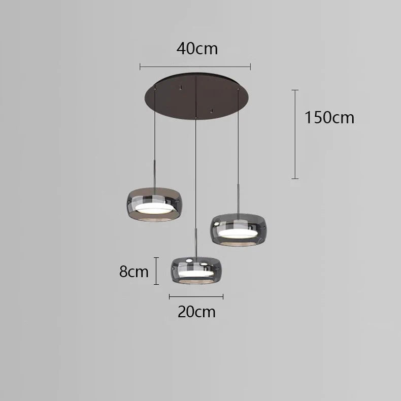 lustre à led pour décoration intérieure moderne et élégante