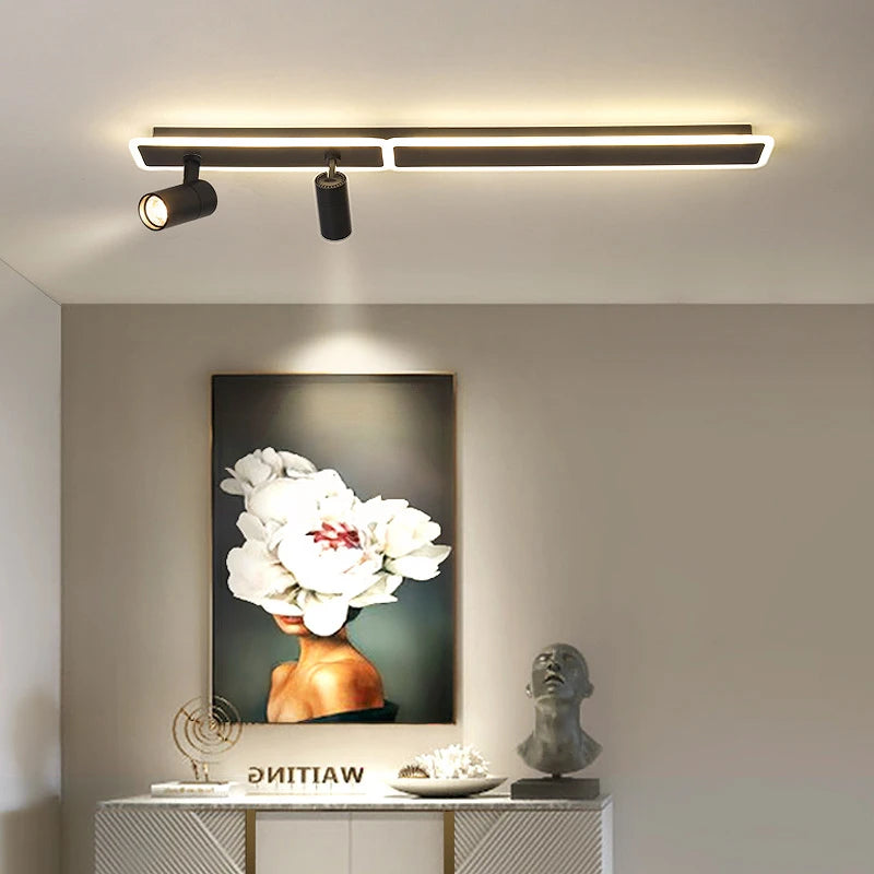 plafonnier led moderne avec projecteur pour intérieur décoratif