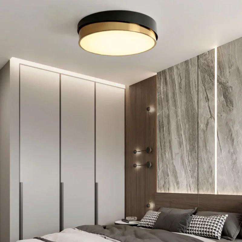 lustre doré led de luxe moderne pour éclairage intérieur