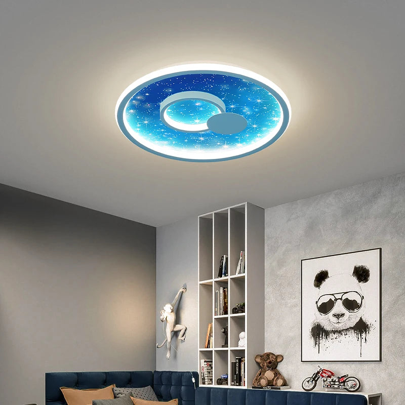 lustre nordique lumineux pour enfants style dessin animé