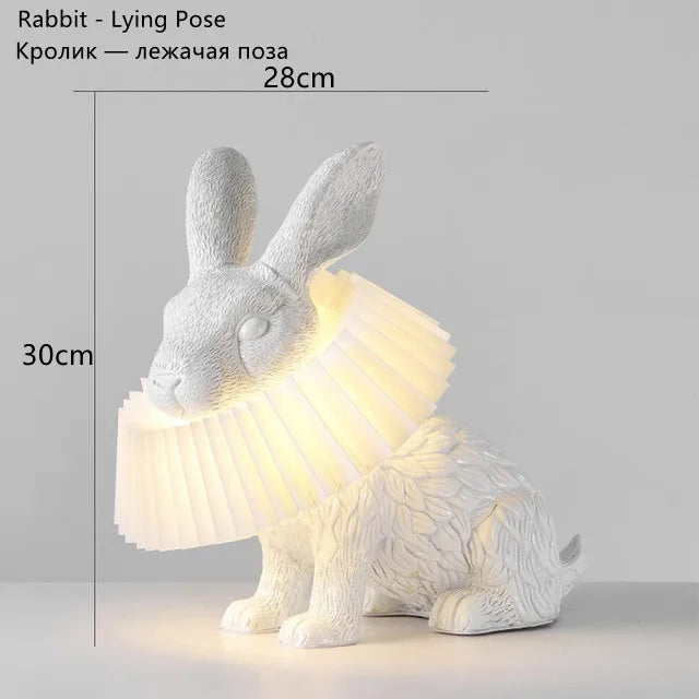 lampe de table lapin adorable pour décoration enfant