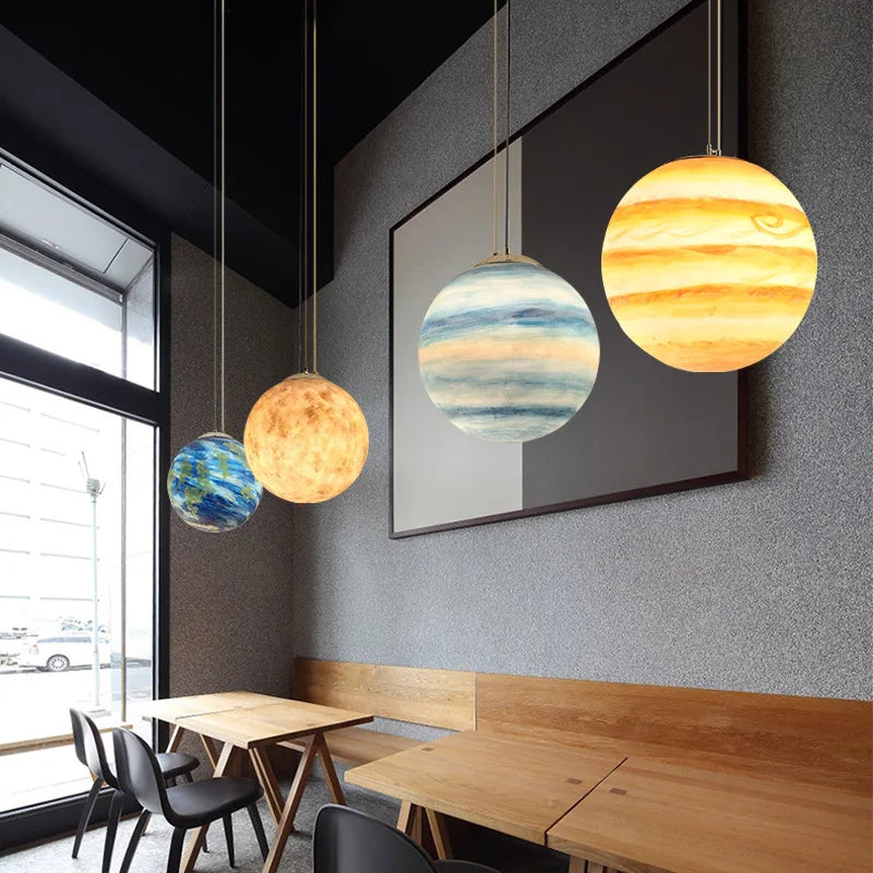 lampe décorative planètes lune soleil mars et autres