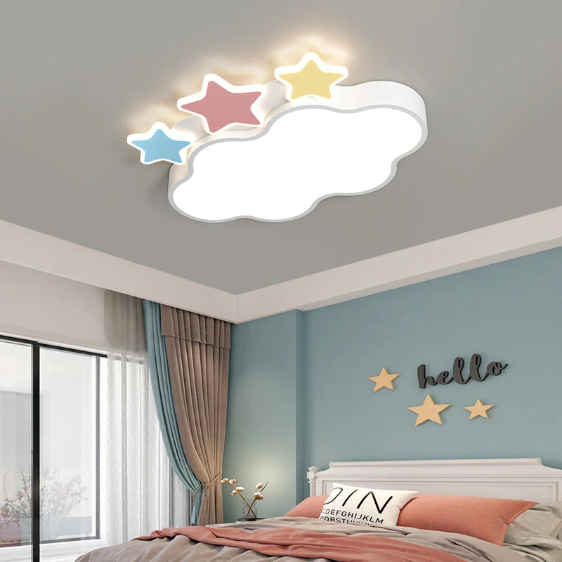 lampe led créative pour chambre d'enfant motif avion et nuages