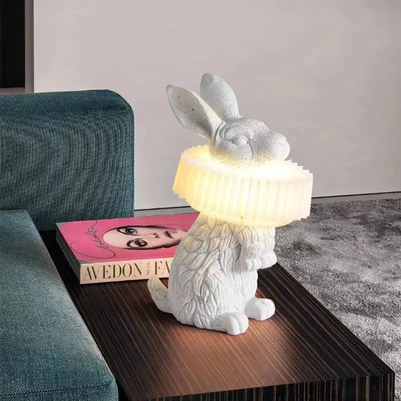 lampe de bureau lapin adorable à led pour enfants