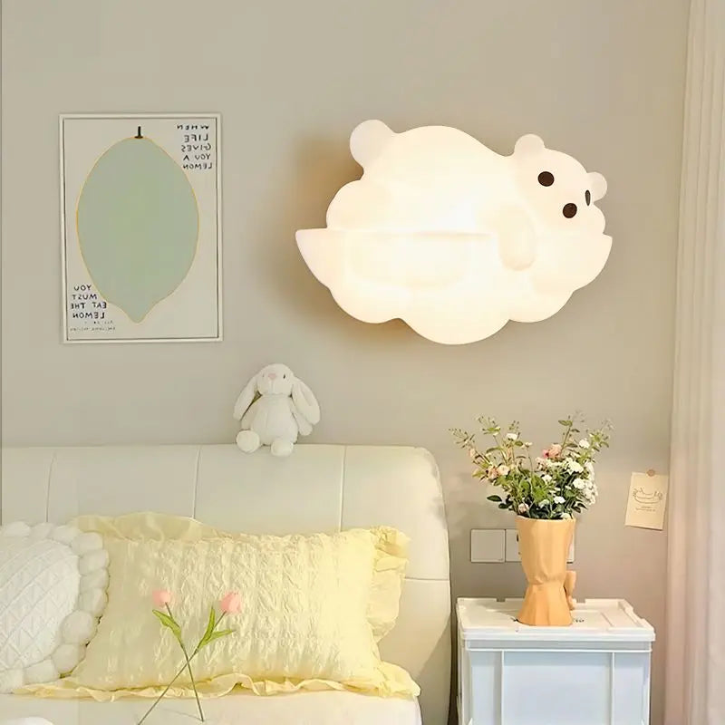 applique murale décorative en forme d'ours polaire idéale pour intérieur