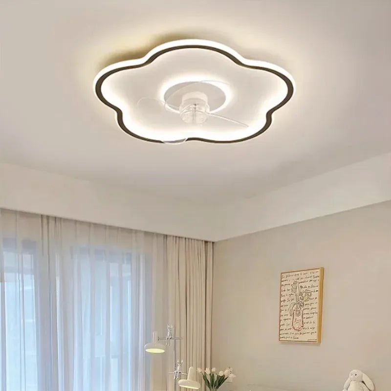 ventilateur de plafond moderne avec lumière led intégrée