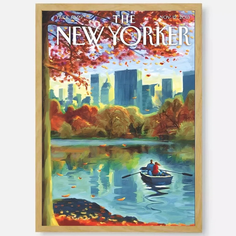 affiche new yorker autocollant étanche décoration esthétique pour intérieur