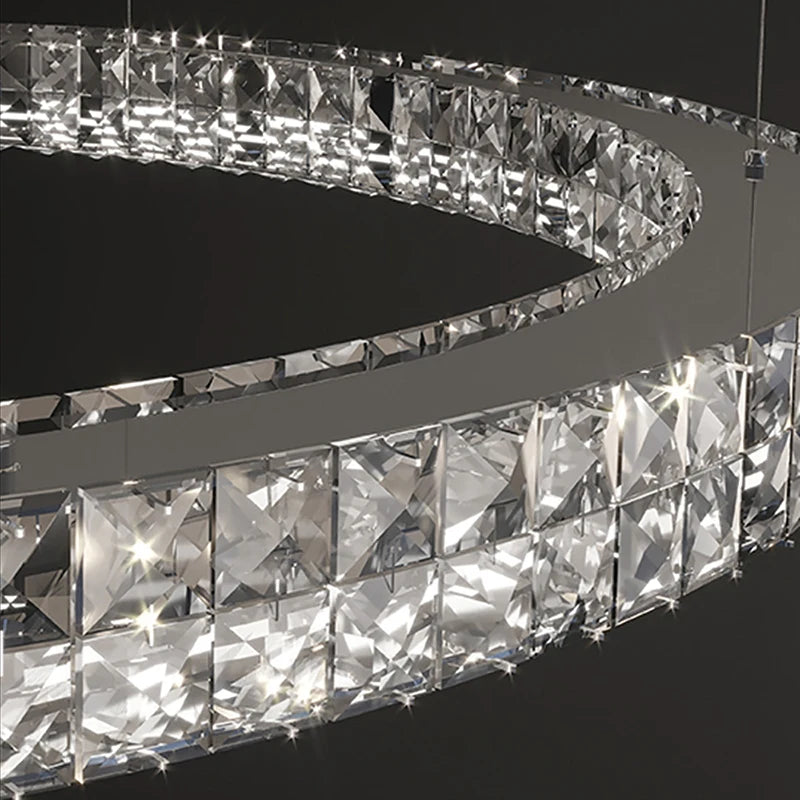 lustre suspendu en cristal design luxe nouvelle collection