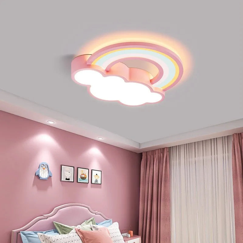 plafonnier led nuage lumière moderne pour chambre enfant