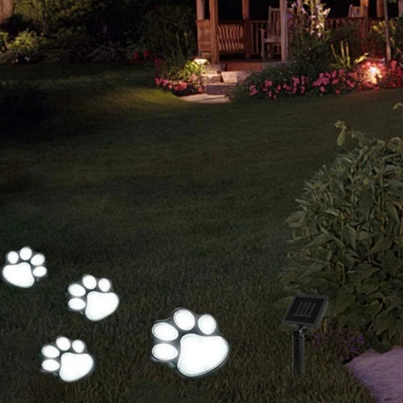 lot de 4 lampes solaires chien pour jardin extérieur animaux